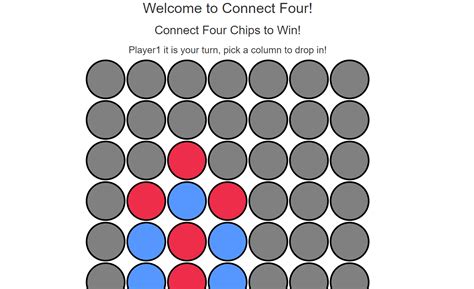 Connect Four In Javascript With Source Code Source Code And Projects