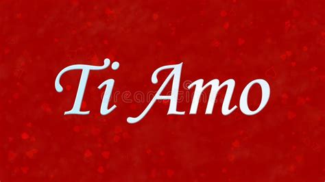 i love you text in italian ti amo on red background stock illustration illustration of