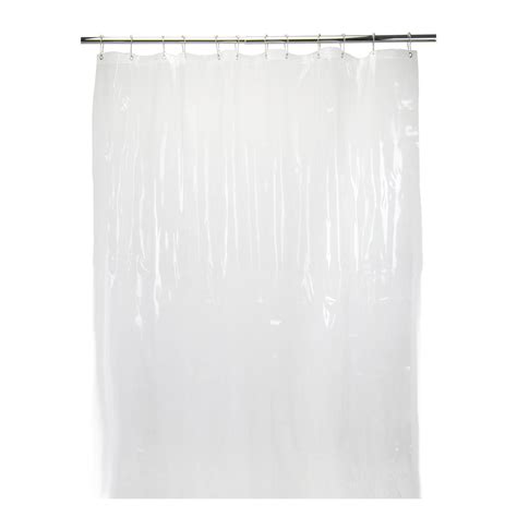 Bath Bliss 70 In X 72 In Sanitized 6 Gauge Shower Liner Super Clear 22980 The Home Depot