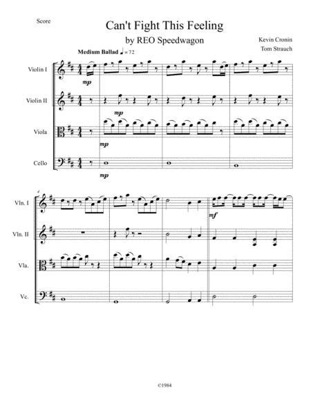 Cant Fight This Feeling By Kevin Cronin Digital Sheet Music For Score And Parts Download