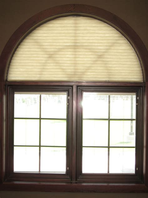 Ez snap innovations has developed the perfect solution to providing shade to any shape of window, curved, arched, or even round. Window Fashions: Duette Honeycomb Shades, Easy View Arch