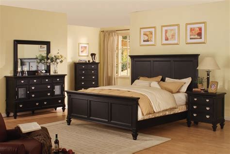 Comfort, quality and opulence set our luxury bedding in a class above the rest. Elegant Black Bedroom Sets Adelaide Black Bedroom Set ...