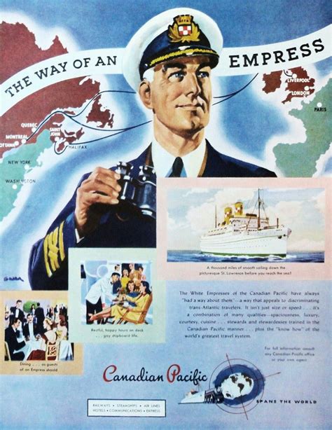 Canadian Pacific 1947 | Canadian pacific, Pacific cruise, Canadian pacific railway