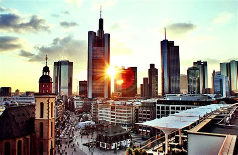 Sunset Over Frankfurtmain
