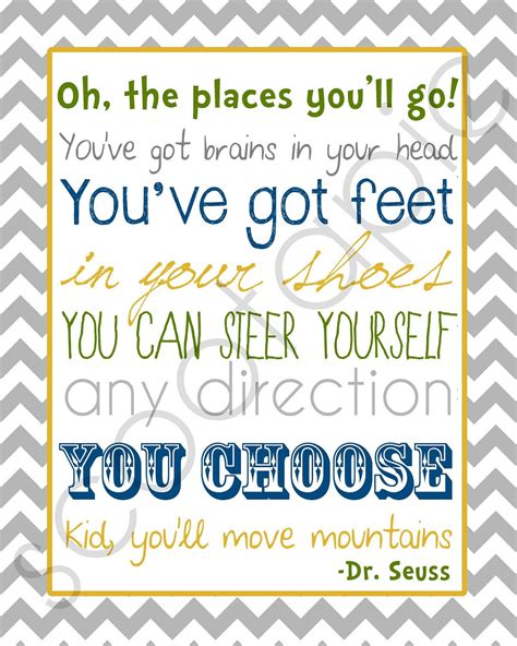 Dr Seuss Oh The Places Youll Go Printable Subway By