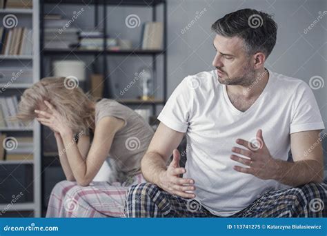 Husband Arguing With Wife Stock Image Image Of Rent 113741275