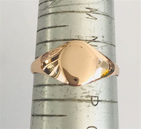 Stunning Antique 9ct Rose Gold Signet Pinky Ring Hallmarked Chester 1916