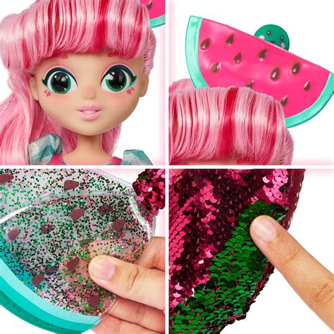 Fidgie Friends Watermellow Mermaid Fashion Doll With Fidget Toy Features Ages 6