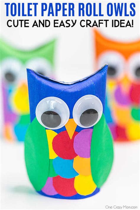 Owl Toilet Paper Roll Craft Easy Toilet Paper Roll Crafts