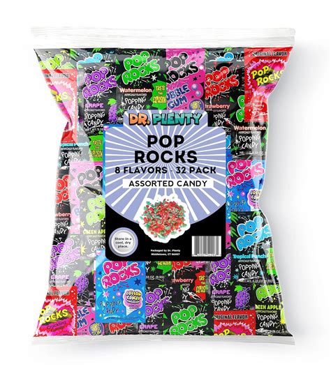 Pop Rocks Variety Mix 32 Pack Of 8 Flavors Retro