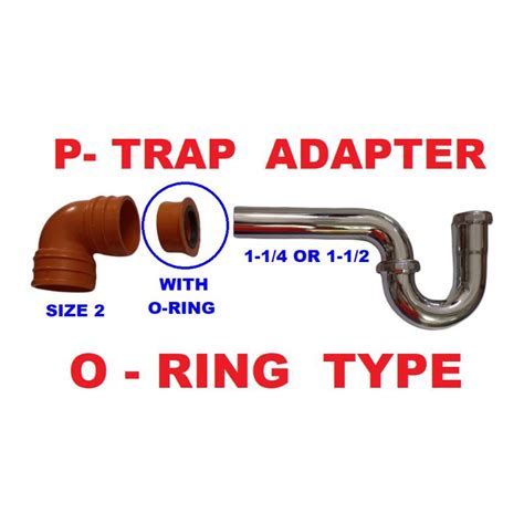 P Trap Adapter O Ring Type 1 14 Or 1 12 Ptrap P Trap Shopee