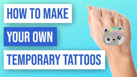 How To Create Your Own Temporary Tattoos Youtube