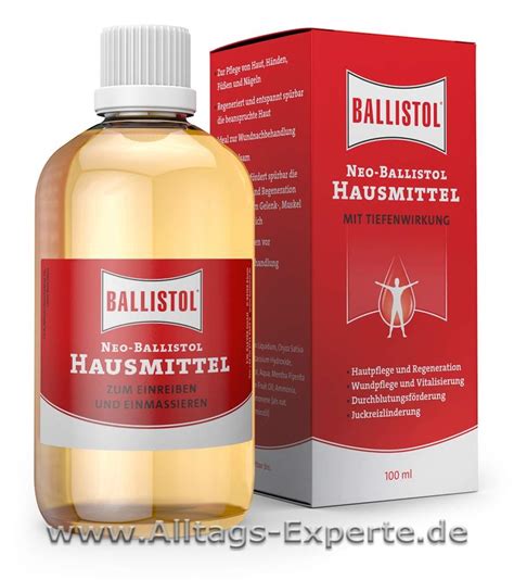 Trockene und empfindliche haut • darreichungsform: Neo Ballistol Hausmittel zur innerlichen und äußerlicher ...