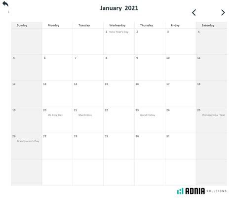 Free Monthly Calendar Excel Template Adnia Solutions Excel Templates