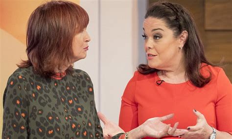 Janet Street Porter And Lisa Riley Have A Frosty Stand Off