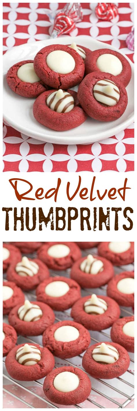 Red Velvet Thumbprints Foodbloggerlove That Skinny
