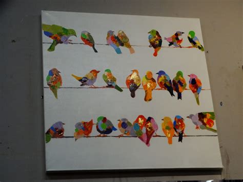 Wire fence installation is easiest and if both diagonals have the same measurement, the corners are square. Birds on Wires Wall Art This wall art painting of a ...
