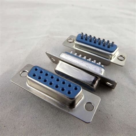 10x D Sub Db15 2 Rows 15 Pin Female Socket Solder Type Adapter