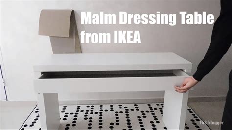Malm Dressing Table From Ikea Assembly Guide Youtube