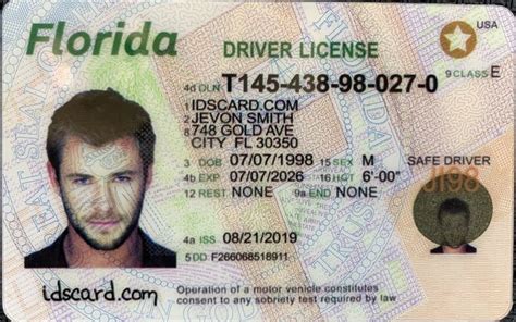 Florida Fake Id Driver License Fl Scannable Id Card Drivers License