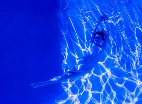 Alex Sher Hibiscus Underwater Nude Photograph Archival Pigment