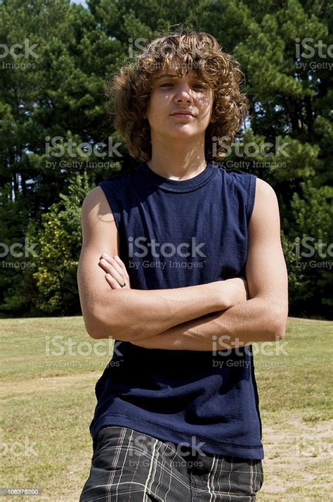 Teen Boy In Tanktop Stock Photo Download Image Now Istock