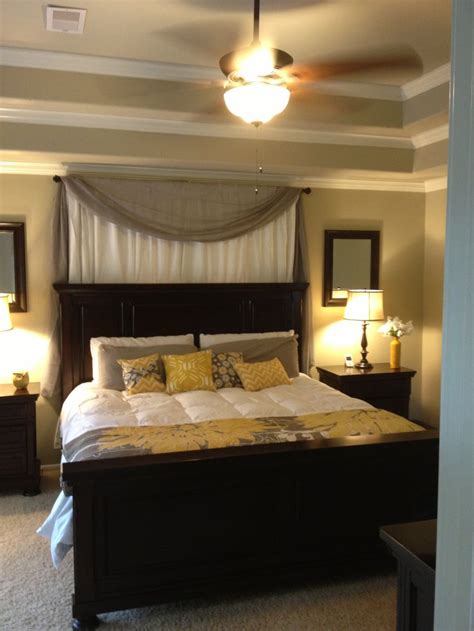 Lantern style lights cast a soft, romantic glow and are easy to move for use in various places. Best 25+ Curtains behind bed ideas on Pinterest | Window ...