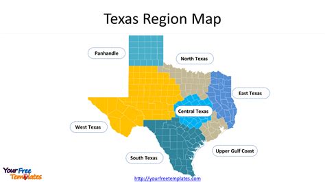 Texas County Map Templates Free Powerpoint Template 606
