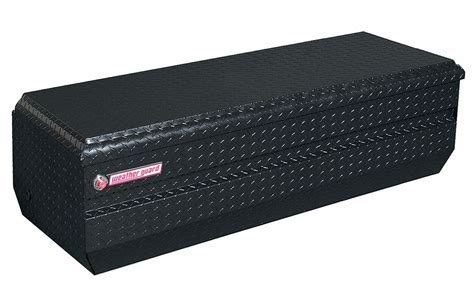 weather guard truck box chest aluminum black single  cu ft