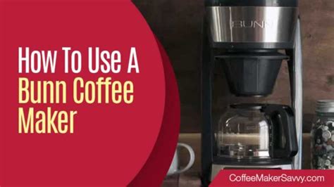 Thanks to its incredible speed and commercial grade built, this machine will be suitable for cafes and small restaurants. How To Use A Bunn Coffee Maker
