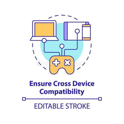 Compatibility Linear Icon Modern Outline Compatibility Logo Con Stock