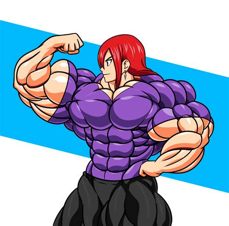Muscular Erza Commissions Open By Aliloulartist7 On Deviantart