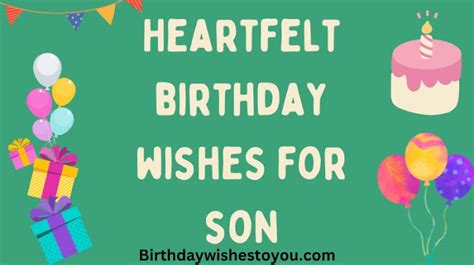 50 Heartfelt Birthday Wishes For Sonhappy Birthday Son