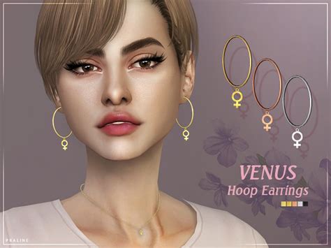 Venus Hoop Earrings By Pralinesims At Tsr Sims 4 Updates