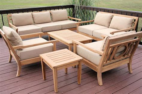 Our teak furniture comes in a variety of different outdoor styles. Victoria 6pcs Conversation Set with Sunbrella Cushion ...