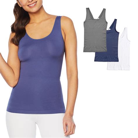 Hsn Yummie 3 Pack Seamless 2 Way Shaping Tank Tvshoppingqueens