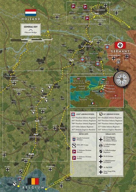 Operation Map Us 82 En Us 101 Airborne Division Marketgarden