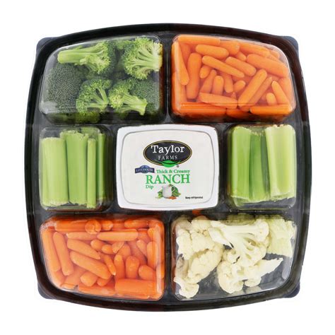 Taylor Farms Large Vegetable Party Tray With Dip Shop Standard Party