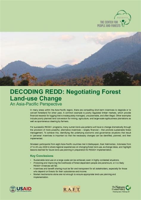 Decoding Redd Negotiating Forest Land Use Change Recoftc