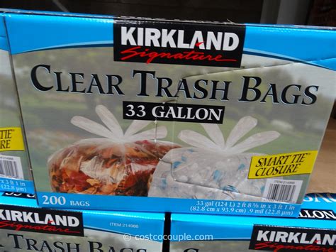 Kirkland Signature Gal Clear Trash Bags