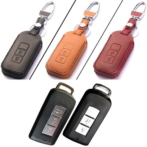 New 3 Buttons Pu Leather Remote Keychain Holder Case Cover For