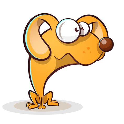 Download Funny, cute dog cartoon. 378939 Vector Art at Vecteezy