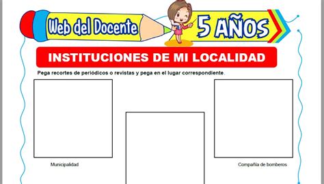 Las Instituciones De Mi Localidad Para Segundo De Primaria Fichas De Images