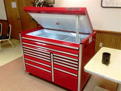 Modern kitchen cabinets with handles. Snap-On Tool Chest Freezer | Tool box storage, Man cave ...