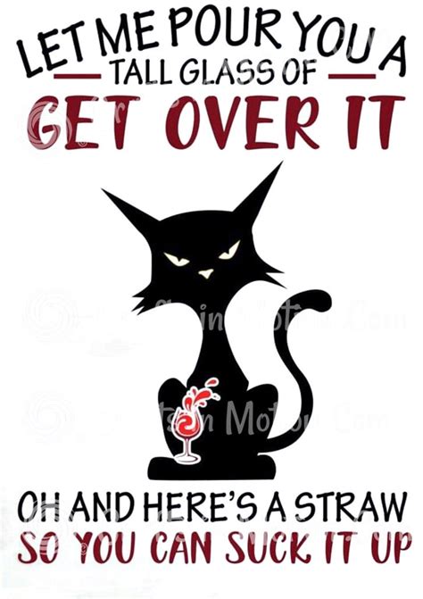 Let Me Pour You A Tall Glass Of Get Over It Svg Design Grumpy Etsy