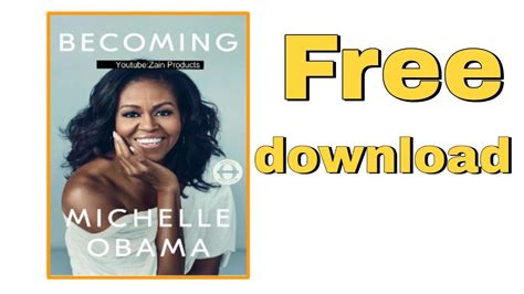 Pdf Book Becoming By Michelle Obama Free Download Youtube