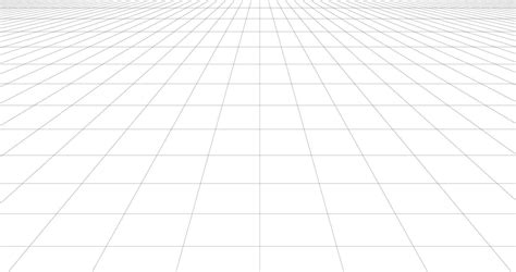 Perspective 3d Grid Stock Vector Illustration Isolated On White