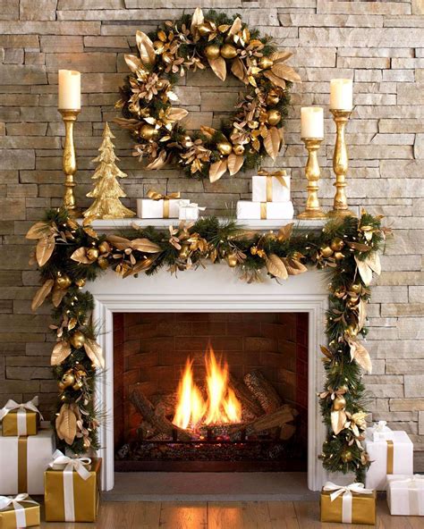 The christmas season also means cozy nights spent by the fire—which means your fireplace and mantel dress up your mantel with an elegant combination of eucalyptus and metallic accents, like gold candles sticks. Pin by Jocelyn Guest on Камины | Christmas mantel ...