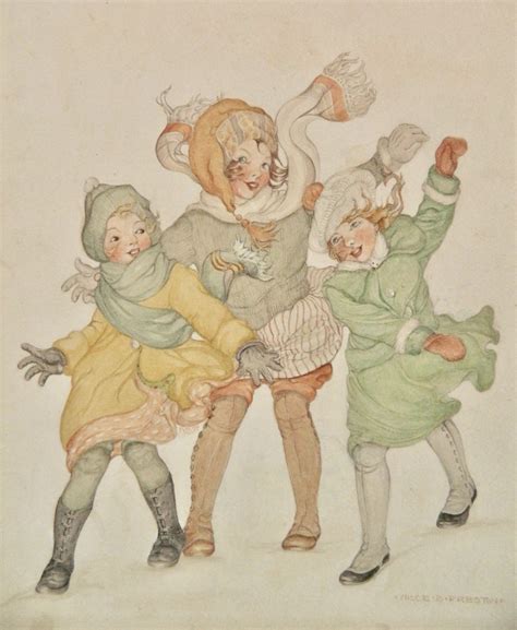 Children In The Wind By Alice B Preston 1888 1958 Original