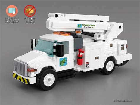 Step by step guide on how to build a minifigure scale peterbilt / kenworth style classic truck free instructional video. Custom stickers & instructions to build a Lego Utility ...